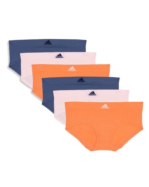 Adidas Orange Seamless Hipster Underwear Multipack