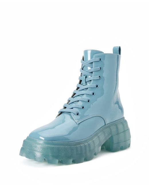 Katy Perry The Geli Combat Boot in Blue | Lyst