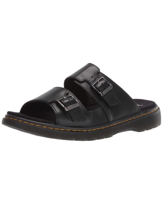 Dr. Martens Leather Nikolai Open Toe Sandals in Black for Men - Save 48% -  Lyst