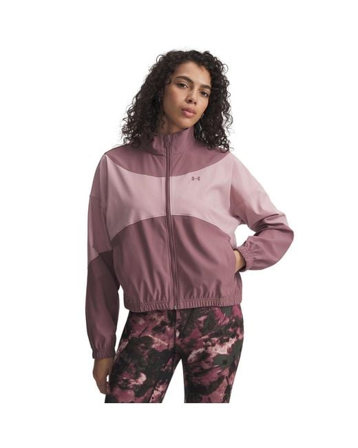 Under Armour Purple Rival Woven Jacket,
