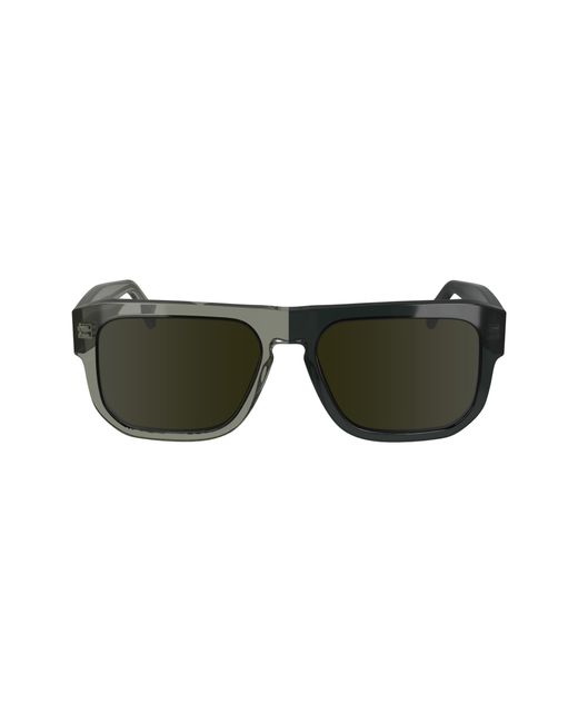 Calvin Klein Green Jeans Ckj24607s Rectangular Sunglasses for men