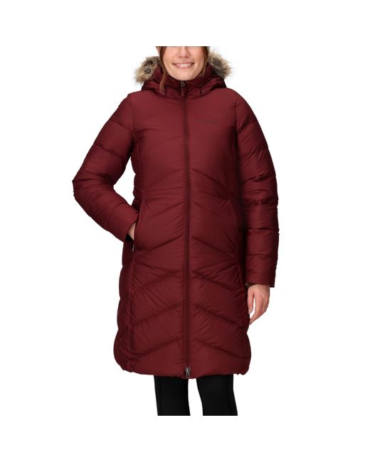 Marmot Red Montreaux Full Length Down Puffer Coat