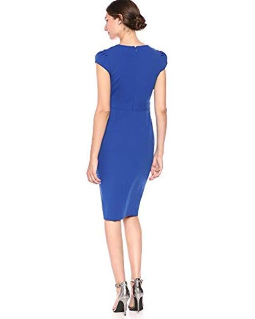calvin klein cap sleeve gown