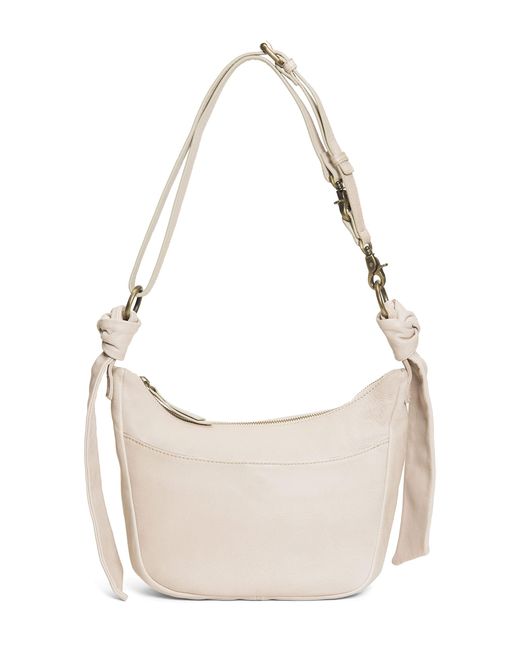 Frye Leather S Nora Knotted Crossbody Bag in Cream (Natural) | Lyst