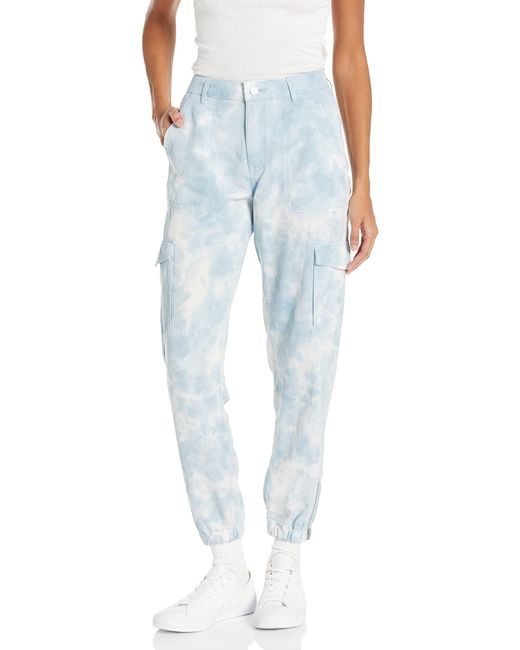 Pantaloni chino da donna Essential Bowie Cargo di Guess in Blue