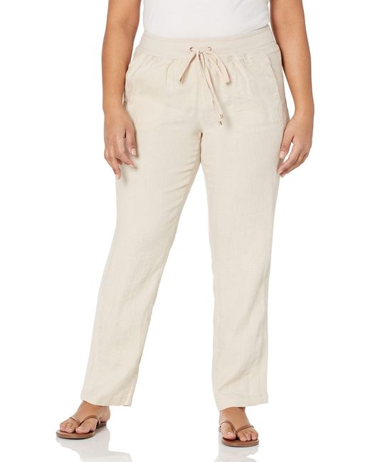 Tommy Hilfiger Natural Plus Casual Basic Lightweight Linen Pant