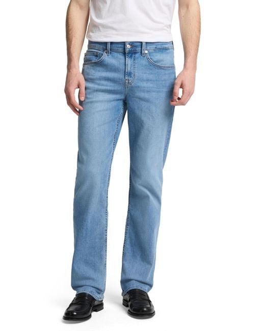 For All Mankind Men's Blue Austyn Relaxed Fit Straight Leg Jeans