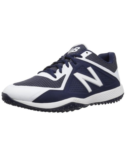 New Balance 4040 V4 Turf Baseball Shoe in Navy/White (Blue) for Men ...