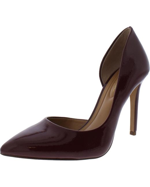 Jessica Simpson Brown S Prizma 8 Slip-on D'orsay Heels Purple 7.5 Medium