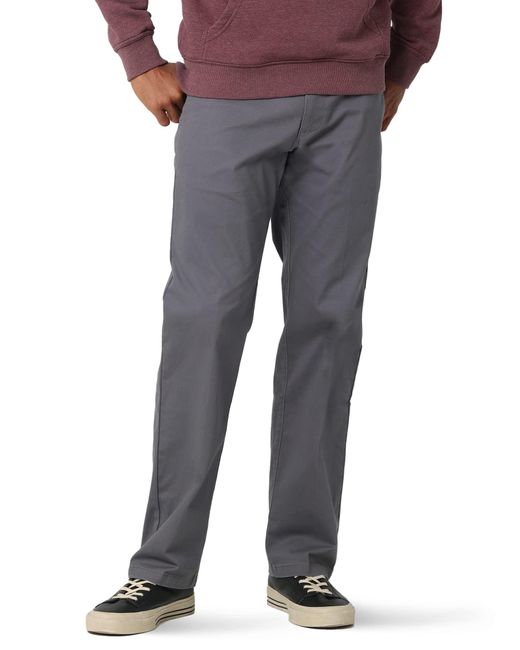 Lee Jeans Gray Performance Series Extreme Comfort Straight Fit Pant for men