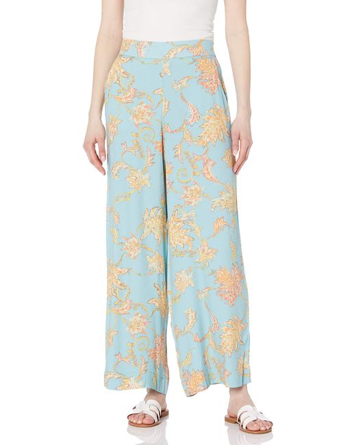 Jessica Simpson Blue Plus Size Julie Pull On Wide Leg Pant