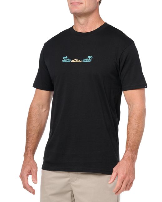 Quiksilver Black Surf Core Short Sleeve Tee Shirt for men