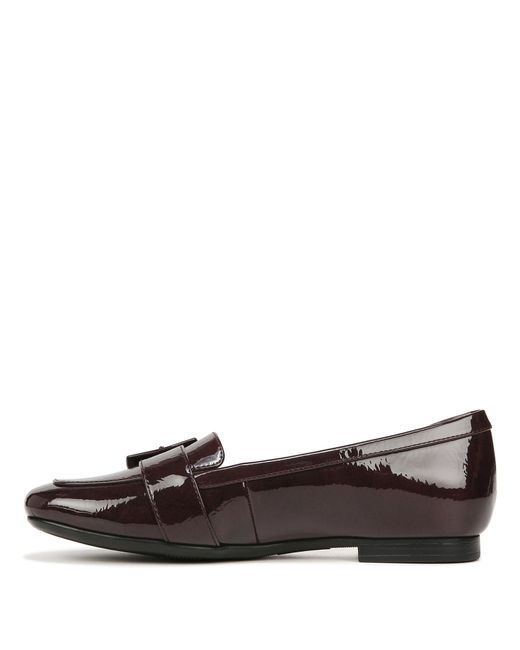 Naturalizer Brown S Kayden-moc Slip On Buckle Detail Loafers Cabernet Sauvignon Red Patent 5.5 M