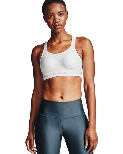 Under Armour Women's White S Armor High Impact Crossback Sports Bra