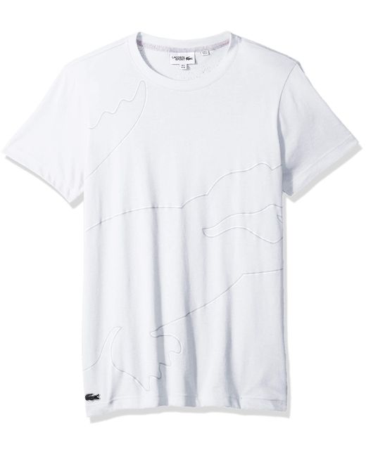 Lacoste Mens Sport Long Sleeve Contrasted Big Croc Wind Jacket