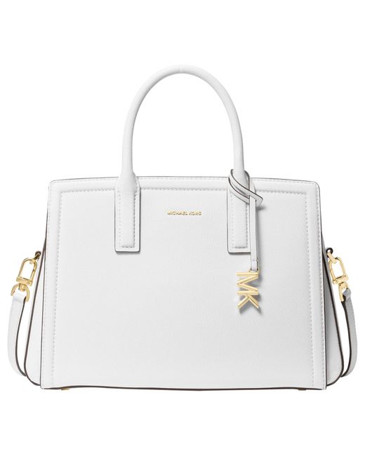 MD Satchel Michael Kors de color White