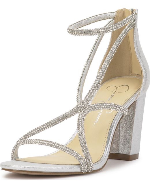 Jessica Simpson Metallic Shiny Heeled Sandal