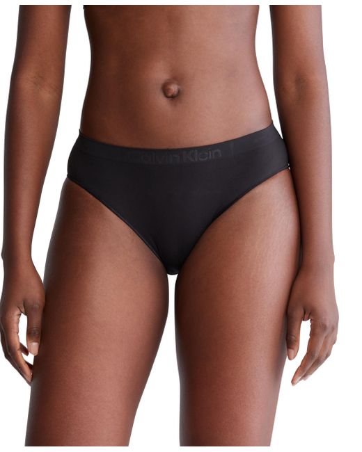 Calvin Klein Brown Bonded Flex Seamless 3-pack Mid Rise Bikini