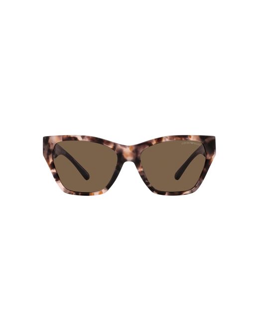 Emporio Armani Black Ea4203u Universal Fit Cat Eye Sunglasses