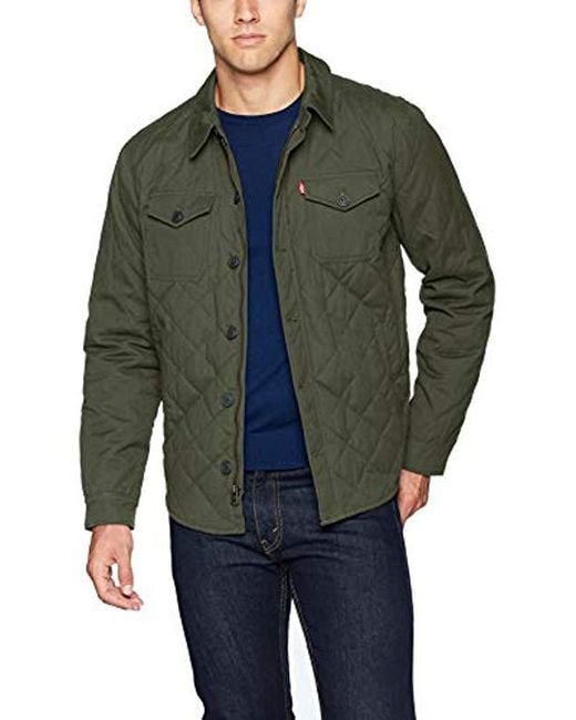 Levi's men's quilted shirt jacket Clearance