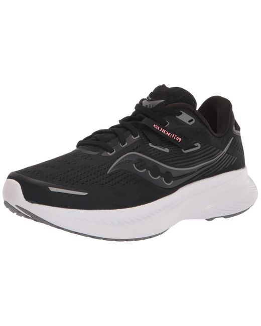 Saucony Black Guide 16 Wide Running Shoe