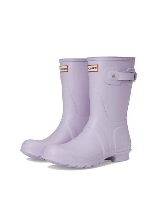 Hunter Purple Original Short Rain Boots