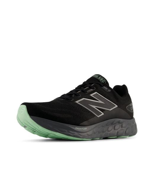New Balance Men's Black Fresh Foam 680 V8 Waterproof Running Shoe