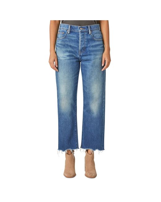 Lucky Brand 90's Loose Crop Jean in Blue | Lyst