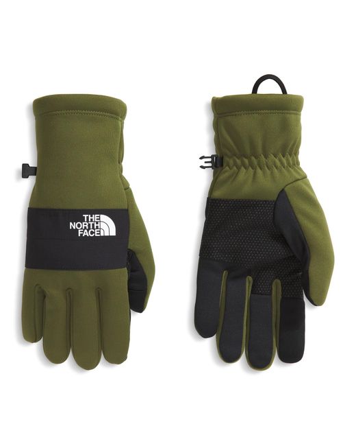 The North Face Green Sierra Fleece Etip Glove | Touchscreen Compatible for men
