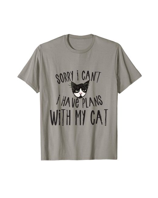 I have plans with my cat t shirt cheap