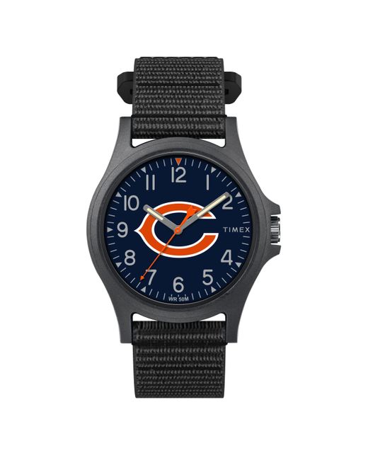 Timex Synthetic Nfl Pride 40mm Watch Chicago Bears With Black