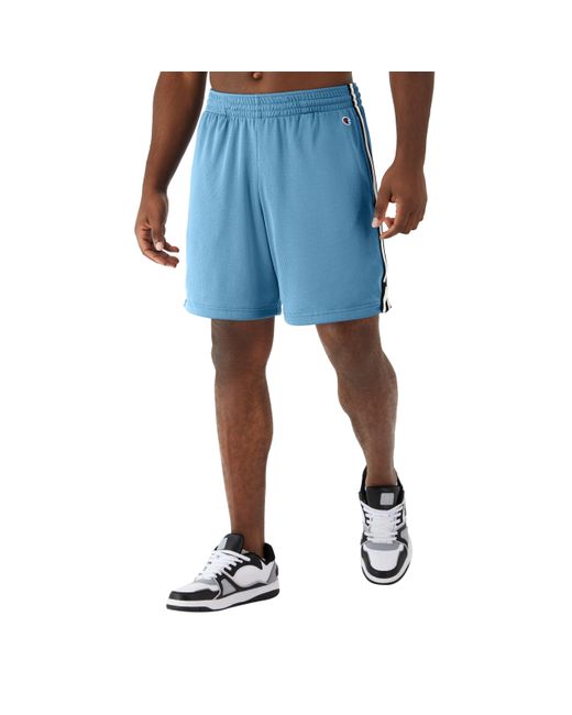 Champion , Lightweight Attack, Mesh Shorts With Pockets, 7", Mountain Air Blue C Patch Logo, Xx-large for men