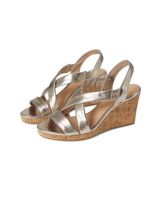 Dune Metallic Kamies Wedge Shoes 38 (Us 8) B
