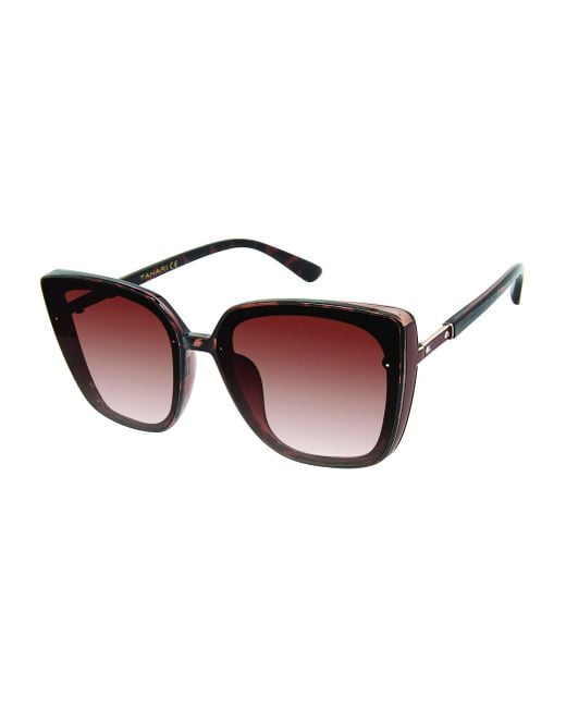 Tahari Th769 Uv Protective Cat-eye Sunglasses | Lyst