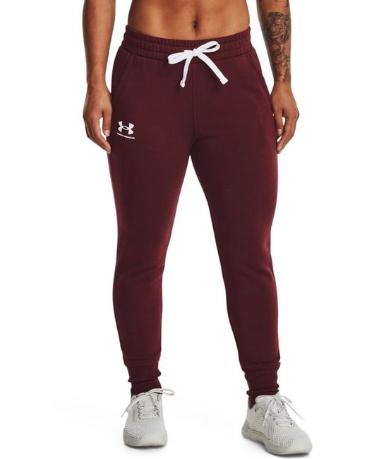 Under Armour Red S Rival Fleece Joggers,