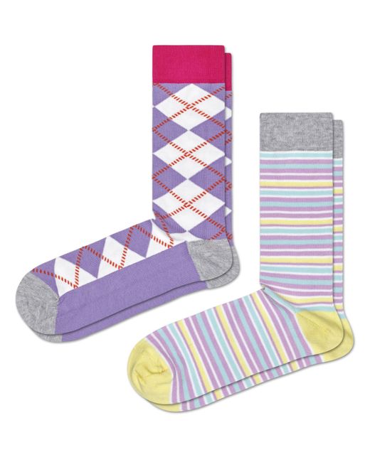 Happy Socks Multicolor 2-pack Argyle Socks