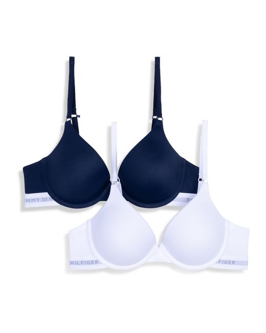 Tommy Hilfiger Blue Micro Push Up Bra 2-pack