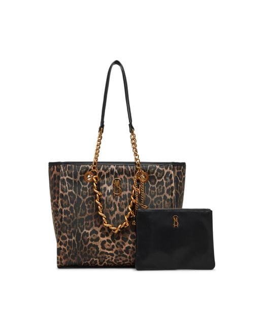 Steve Madden Black Kattt Tote With Pouch