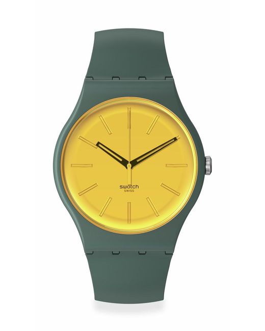Swatch Yellow Lässige Uhr SO29G103