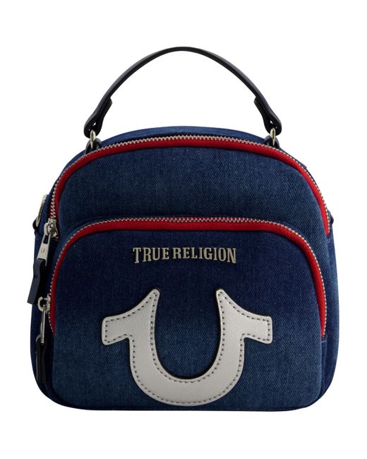 True Religion Blue Mini Backpack