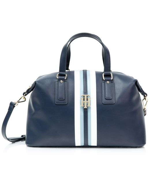 Tommy Hilfiger Blue Jaden Satchel Crossbody Bag