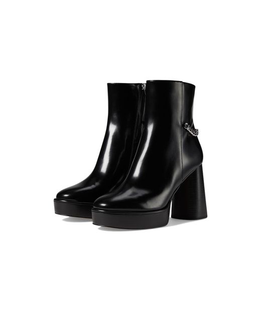 Michael Kors Black Carlisle Platform Bootie Fashion Boot