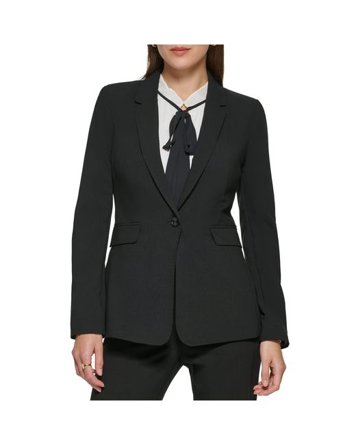 DKNY Black Single Button Jacket