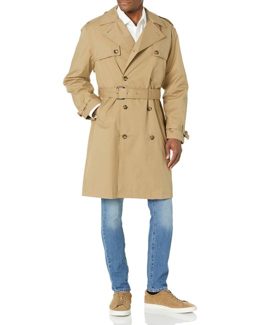 London Fog Double Ted Stretch, Mens London Fog Long Trench Coat