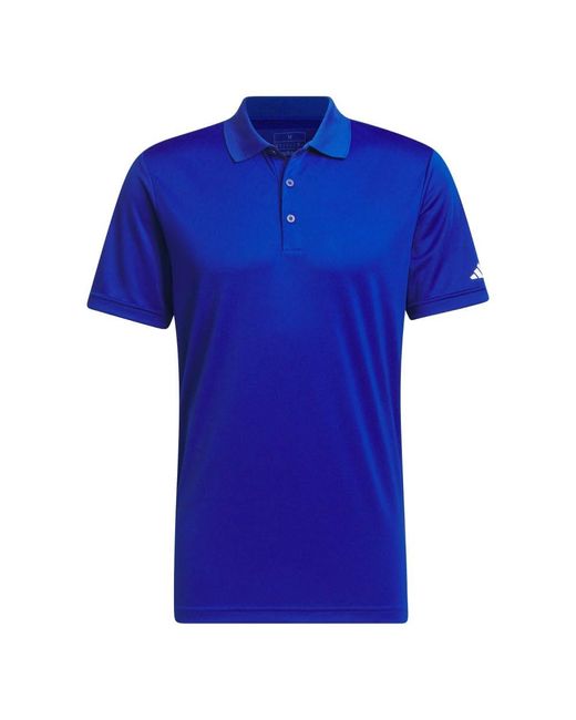 Adidas Blue Golf Adi Performance Short Sleeve Polo Collegiate Royal 2xl for men