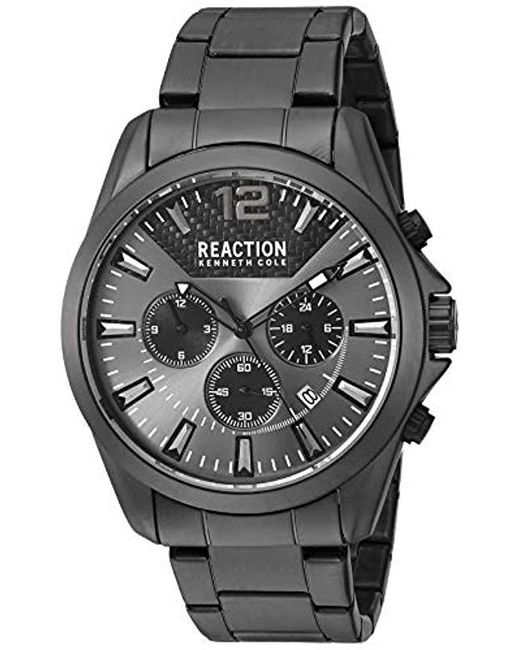 Kenneth Cole Reaction Black Bracelet Watch 44mm for men