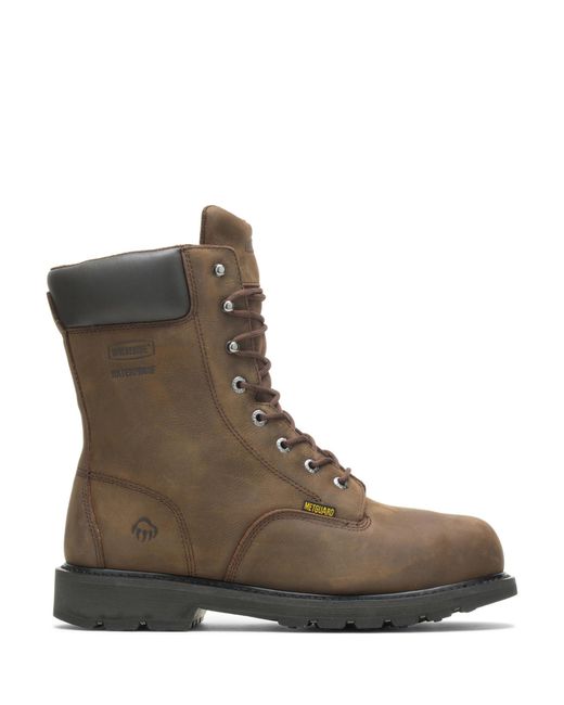 Wolverine Mckay Waterproof Steel-toe 8" Work Boot Brown for men