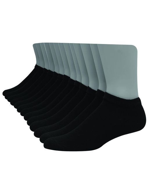 Hanes Gray Ultimate Mens Freshiq Cool Comfort Reinforced Low Cut Socks for men