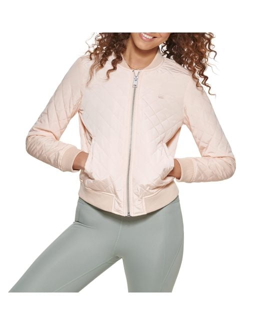 Levi's Denim Diamond Quilted Bomber Jacket Lyst