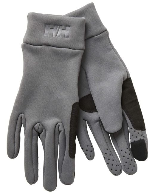 Helly Hansen Gray Hh Fleece Touch Glove Liner